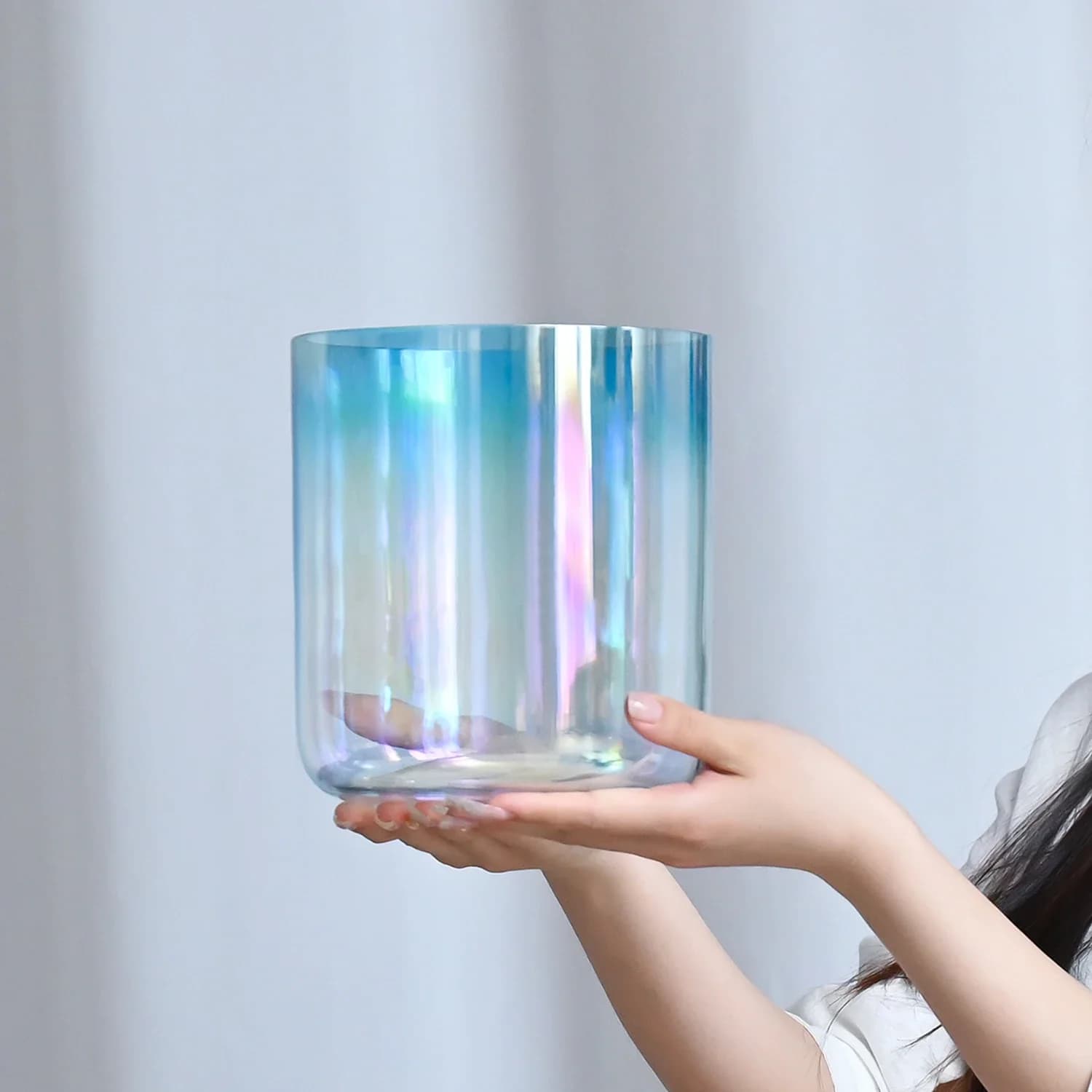 STAR LIN KUP 2026 New Gradient Crystal Singing Bowl for Meditation Sound Healing Chakra Balance Yoga Relaxation Spiritual