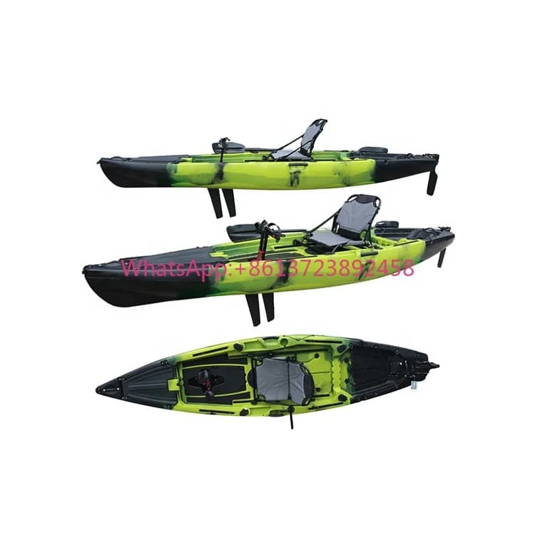 Kayak da Mare Singolo con Sistema a Pedali, Kayak a Remi per Adulti