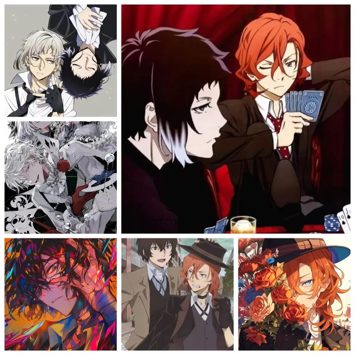 5D DIY Diamond Painting Bungo Stray Dogs Dazai Chuuya Mosaic Handmade Artwork Full Round/Square Diamonds For Beginners