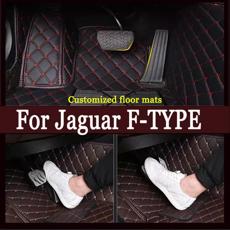 Tappetini auto Per Jaguar F-TYPE 2024 2023 2022 2021 2020 2019 2018 2017 2016 2015 2014 2013 Tappeti Auto Tappeti Accessori