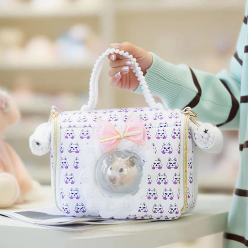 Borsa Trasportino per Piccoli Animali, Traspirante e Portatile, Calda, per Criceti, Multifunzionale, per Gatti, Accessori per Piccoli Animali da Esterno