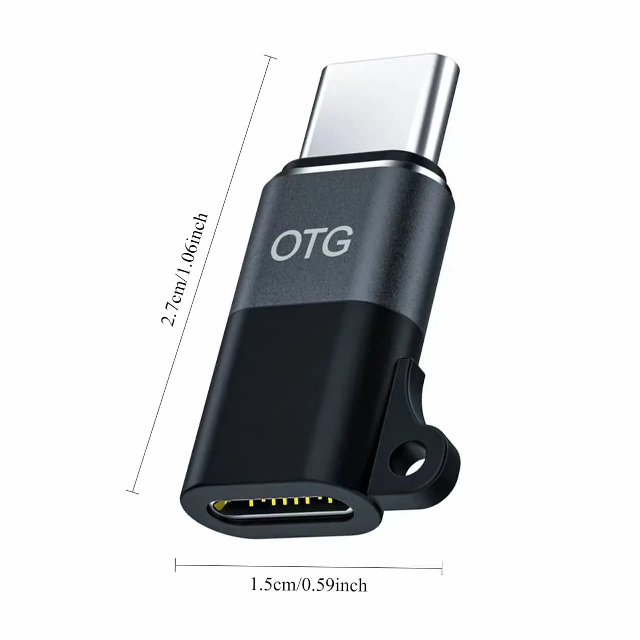 Adattatore OTG da USB-C a Lightning per iPhone, da Lightning maschio a USB-C femmina, adattatore tipo C per cuffie, chiavetta USB OTG