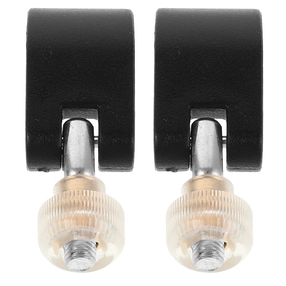 2Pcs Black Nylon Trekking Pole External Lock Fastener Clip Adjustable Secure Locking Mechanism for Mountaineering Hiking