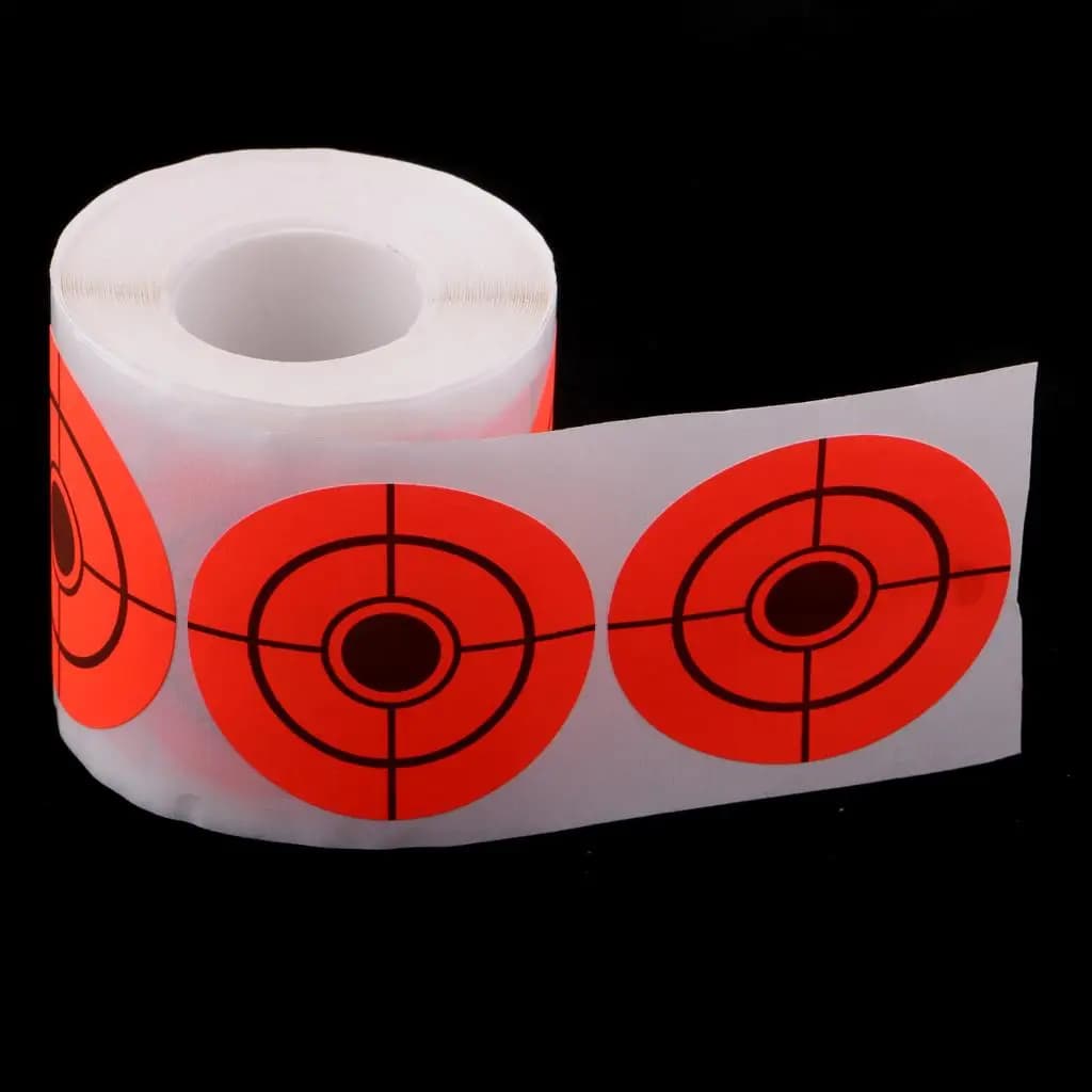 Shooting Paper Target Roll High Visibility 250pcs Self Stick Target Sticker for Shooting Practice and Archery