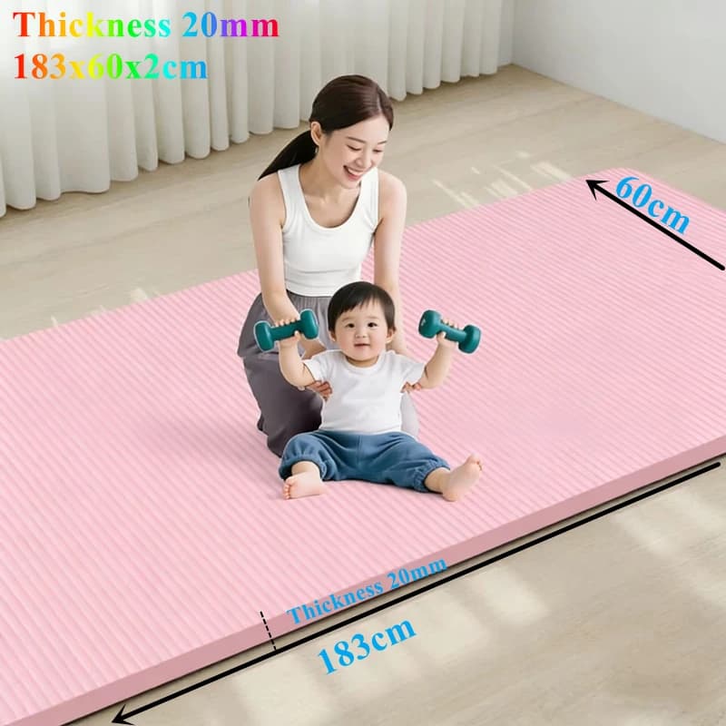 183x60 cm Yoga And Pilates Gymnastics Equipment 20 MILLIMETRI Thickness Mats For Yoga Anti-slip Sports Fitness Zerbino Cover For Exercise Zerbino Fitness