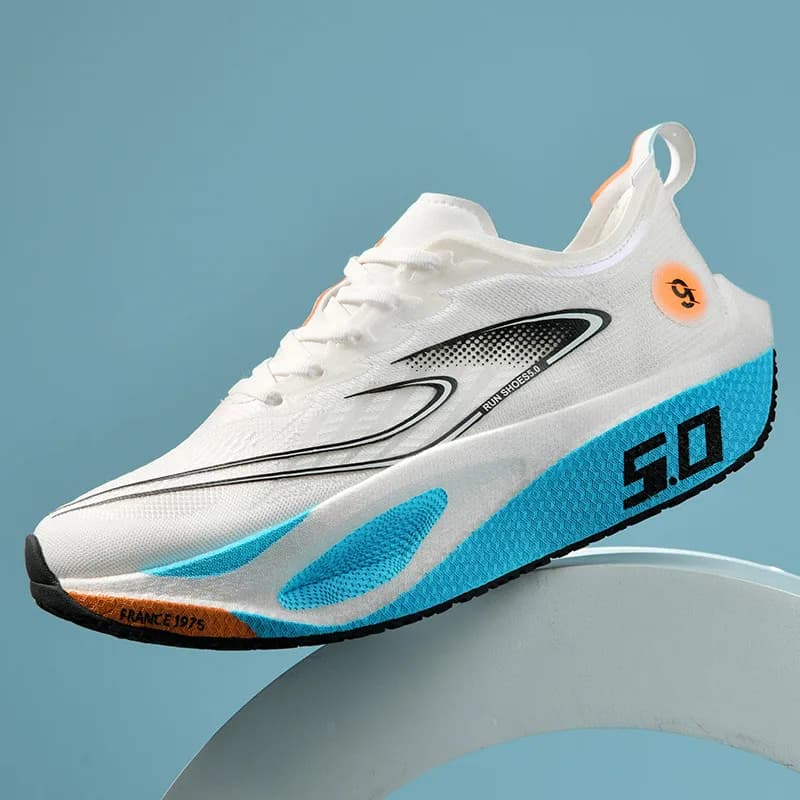 Scarpe da ginnastica sportive da uomo FourSeasons Scarpe da corsa CarbonPlate, Scarpe da allenamento comode per maratona traspiranti Walki
