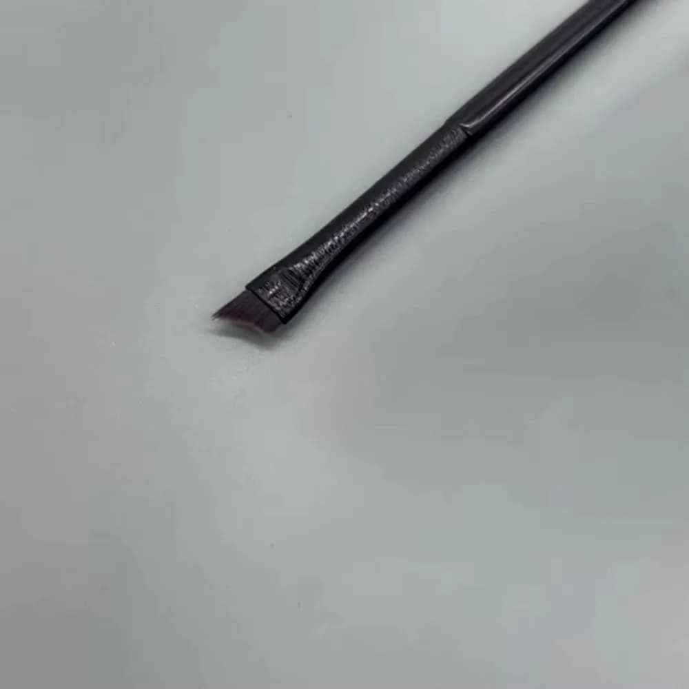 Pennello Professionale per Unghie a Testa Obliqua, Forma a Mezzaluna, Pennello Super Sottile per Trucco Sopracciglia, Pennello Piatto per Disegno, Manicure