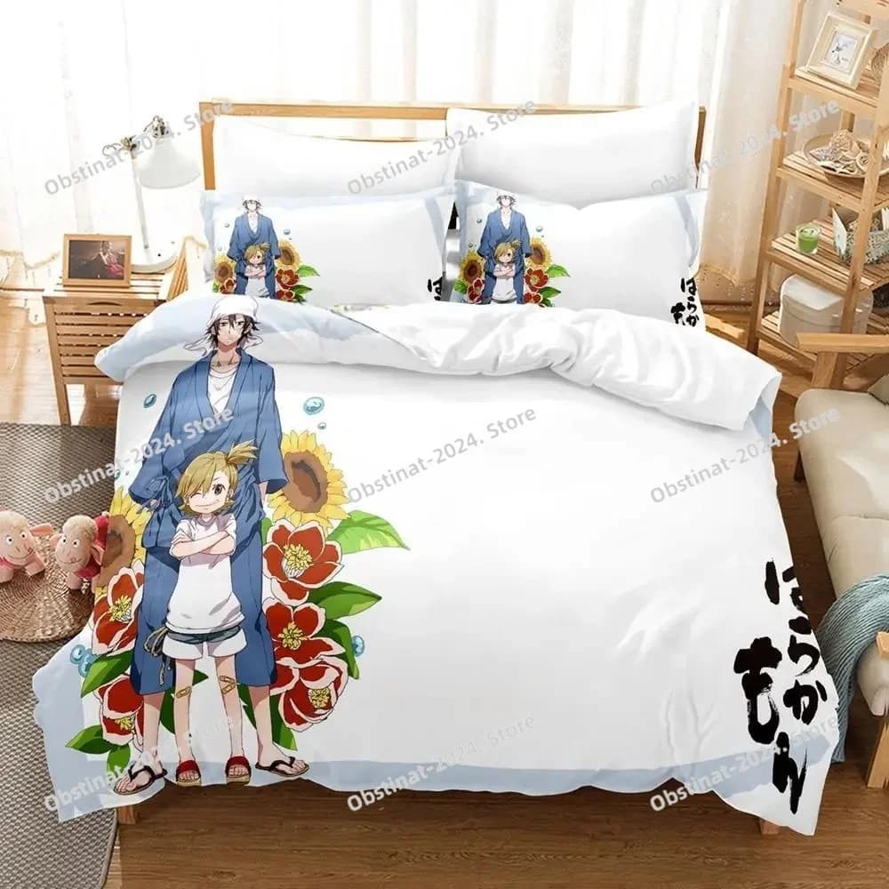 3d Anime Barakamon Bedding Set Printed Bed Set Duvet Cover Sheet Pillowcase Soft Quilt Cover Full Queen King Size Home Textiles