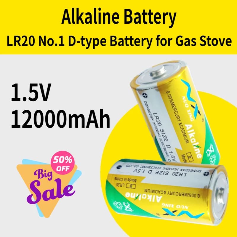 Nuovo dispenser di sapone a batteria alcalina NX LR20 da 1,5 V n. 1 batteria di tipo D per fornello a gas, scaldabagno, diffusore di aromi