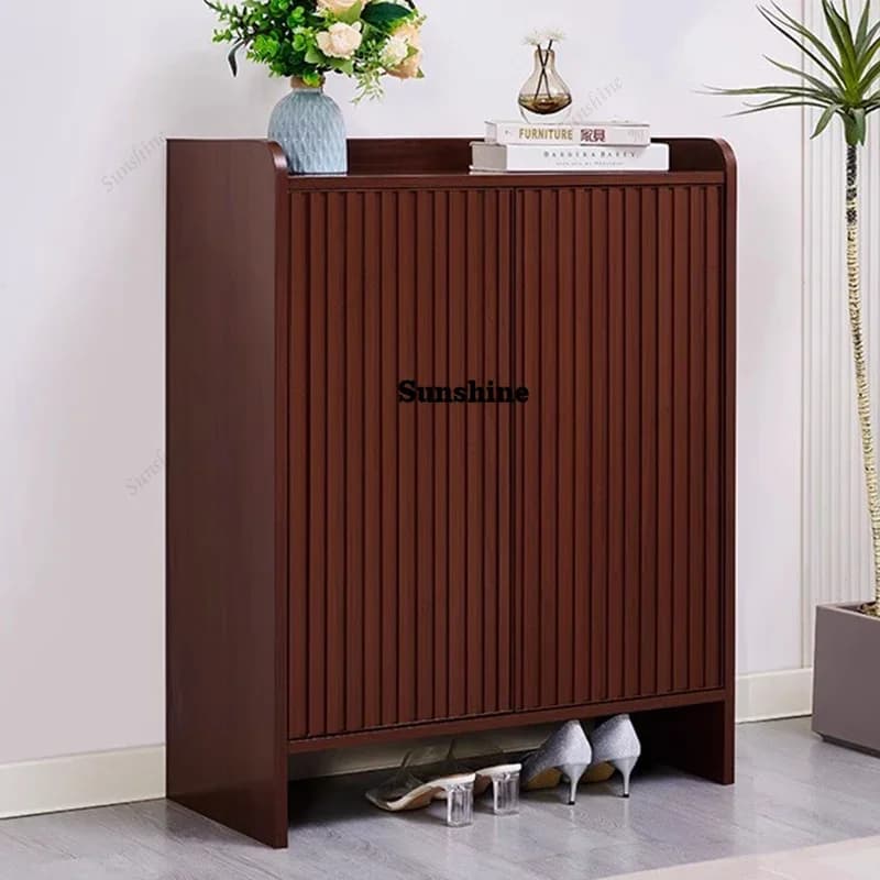 Storage Mobile Shoe Shelf Living Room Entrance Hall Modern Vertical Slippers Shoe Cabinet Luxury Muebles Home Furniture FT