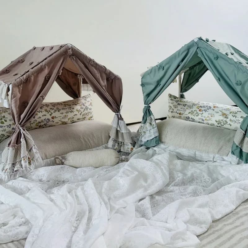 Pet tent, kennel and cat litter, universal in all seasons, fully removable and washable