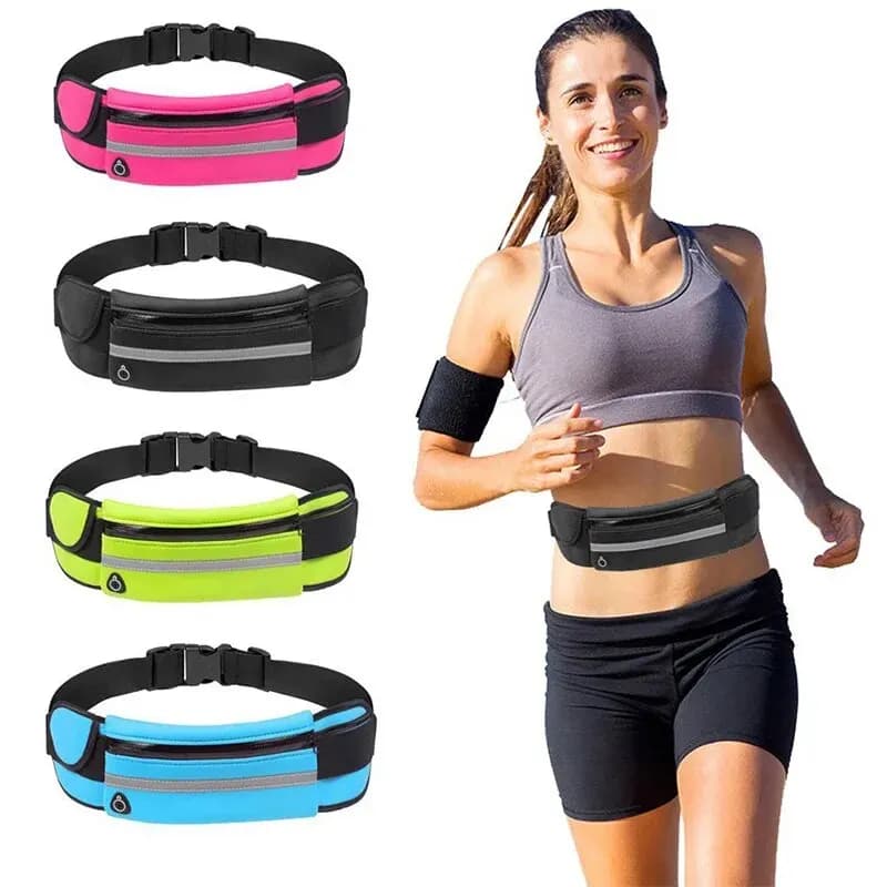 Waterproof Neoprene Running Men's Waist Bag Colored by 1 pc