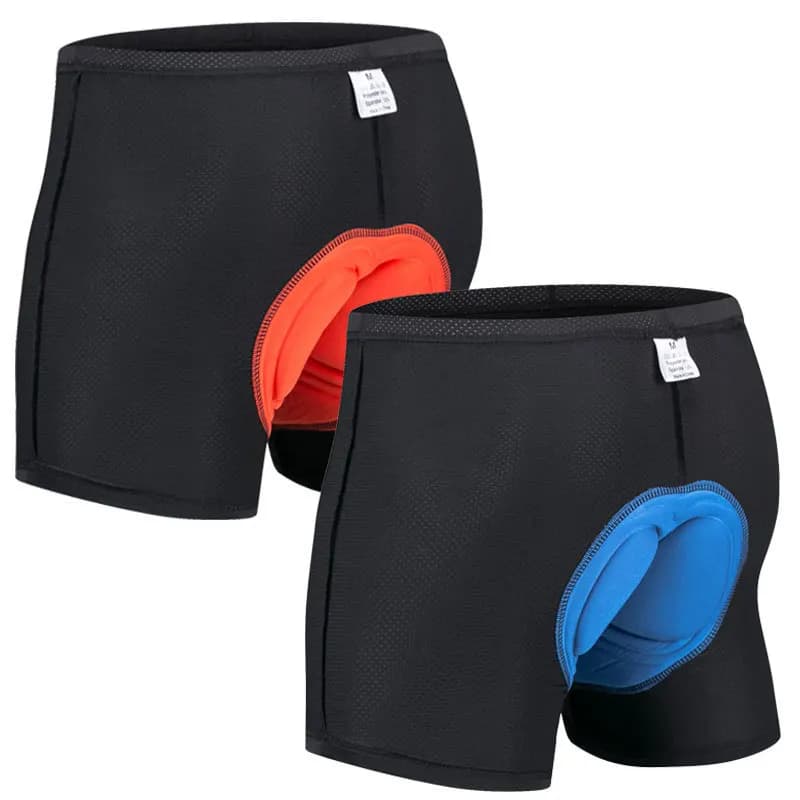 Cycling shorts with silicone sponge padding, breathable and fast drying, for man and woman, for mountain bike.