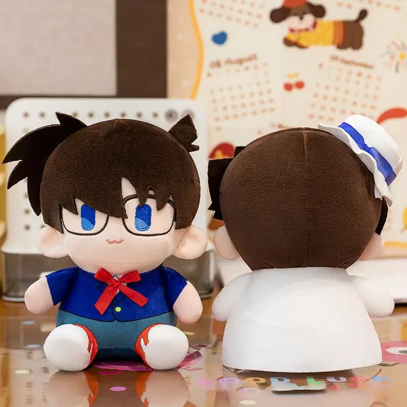 Detective Conan Case Closed Anime Plush Toys Cute Ran Mouri Plushie Kaito Kid Ai Haibara Shuichi Akai Doll For Birthday Gift