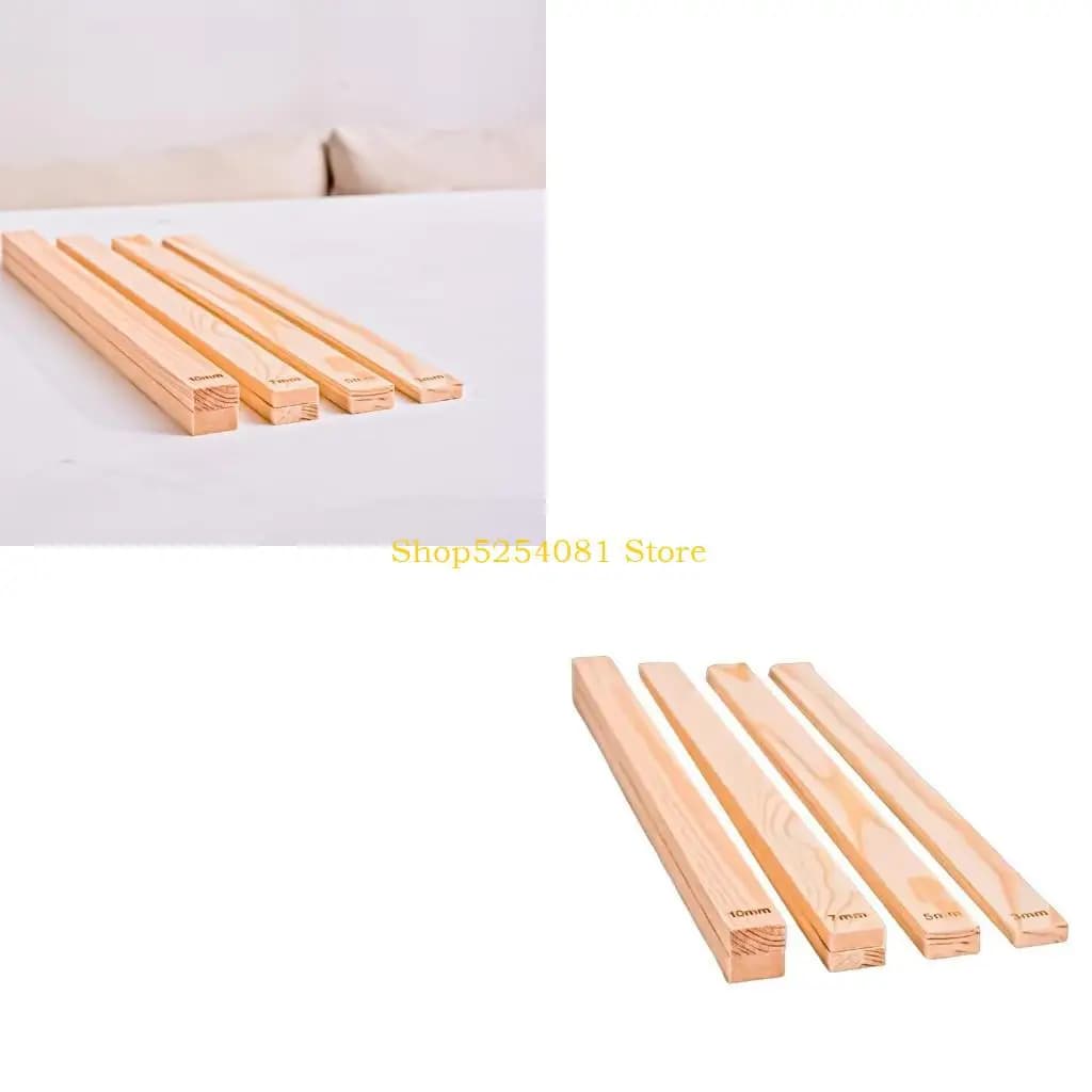 AXYC 8Pcs 3/5/7/10MM Ceramic Clay Board Guide Pine Strips Rulers Ceramic Tool Rolling Clay Cutting Guide Rails