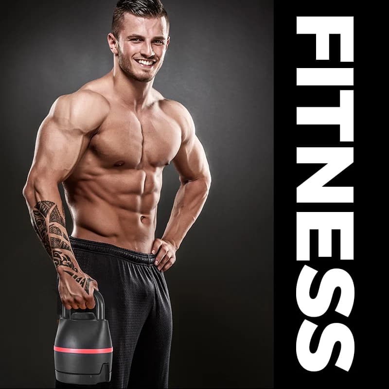 Kettlebell Adjustable for Home Use, Gym Training, Weight Lifting, Fitness, Body Building, Strength Training