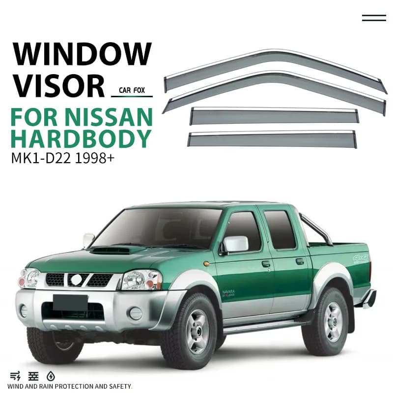 Per NISSAN Hardbody 1998+ Finestra di Automobile Visiera Tenda Shelter Parabrezza Finestrino Laterale Pioggia Parasole Accessori Auto Car Styling