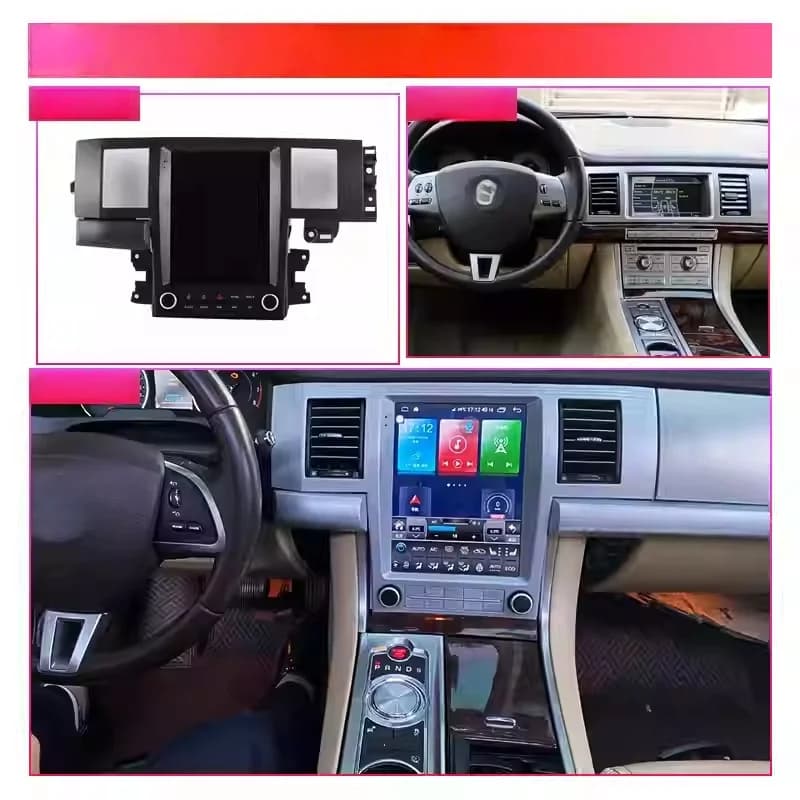 wq For Jaguar XF 2008-2013 2014 2015 Android Auto Car Radio CarPlay GPS Navigation Stereo Receiver Multimedia Player Head Unit