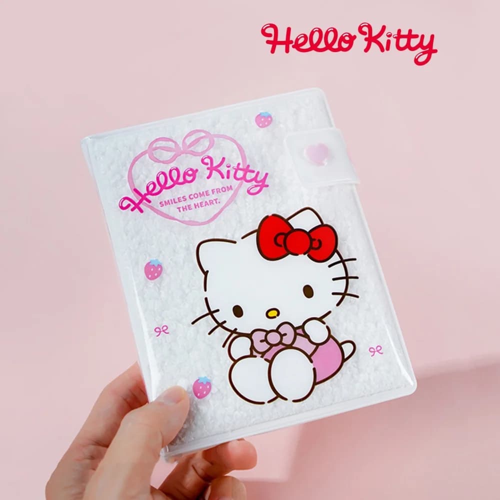 Autentico Quaderno Sanrio Hello Kitty con Copertina in PVC, Diario Portatile 64K con Illustrazioni Cartoon, Agenda per Studio, Regalo per Ragazze