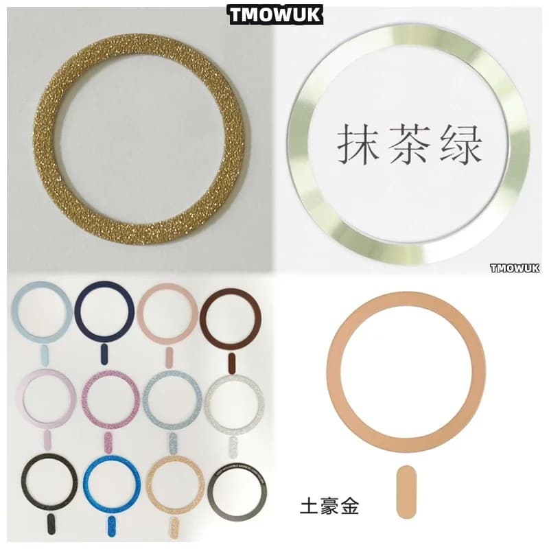 Per Xiaomi Redmi K40 K60 MIX Fold 2 3 4 Pro Ultra - Adesivo in metallo con anello di precisione per ricarica wireless compatibile con Magsafe