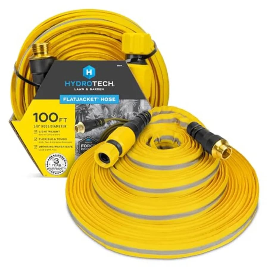 Tubo da Giardino da 5/8 Pollici, 30 Metri, con Tecnologia Brevettata Force Control per Prato, Giardino, Lavaggio Auto, Pulizia di Terrazze e Patii, Flessibile e Anti-Piega