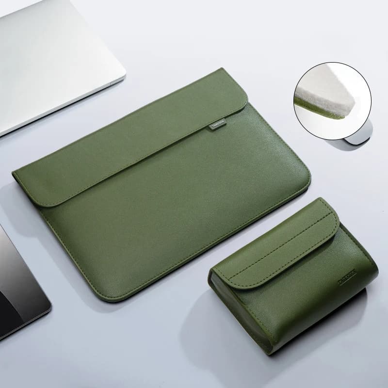 Pu Leather Laptop Bag Sleeve Bag Case For Macbook Air Pro 16 13 Notebook Cover For Xiaomi Huawei Dell HP ASUS 14 15.4 15.6 inch