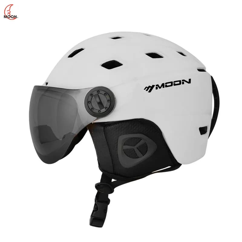 MOON-casco da sci professionale per adulti e giovani con occhiali da Snowboard nuova protezione multistrato aggiornata traspirante morbido