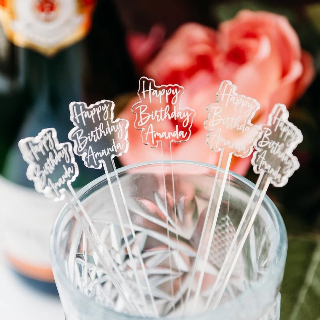 Agitatori per bevande Matrimonio personalizzato, bastoncini per cocktail in acrilico, ciondolo per bevande personalizzato, topper per bevande, bastoncini per cocktail su misura 14 cm