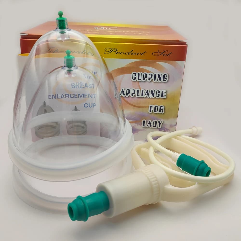 Dispositivo per la terapia del vuoto per il sollevamento della pompa per l'aumento del seno e dei glutei, massaggiatore del seno, strumento per massaggio con coppettazione a doppia aspirazione