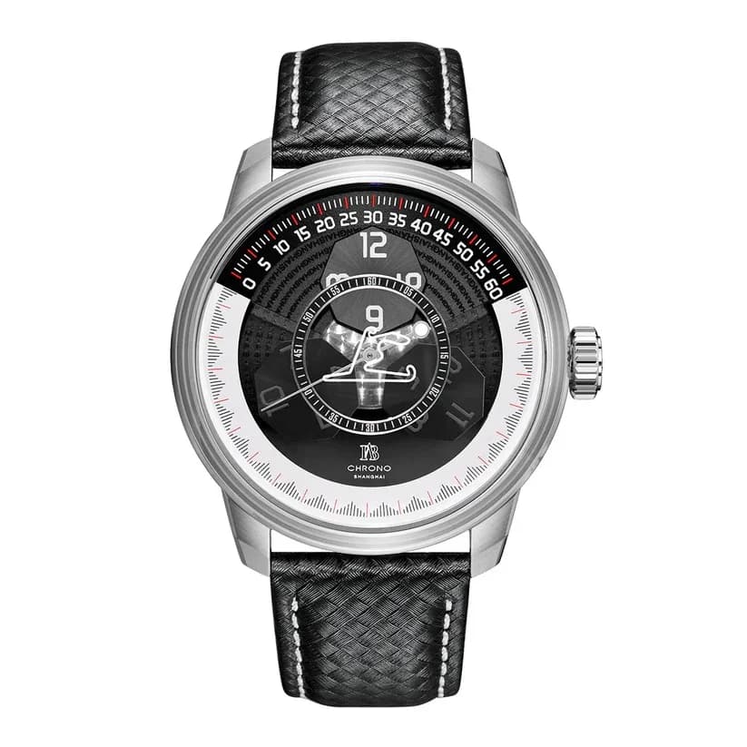 Shanghai Watch Circuit Series Men Watch 44mm Automatic Mechanical Watch Stainless Steel Sapphire 100m Waterproof Luminous Watch