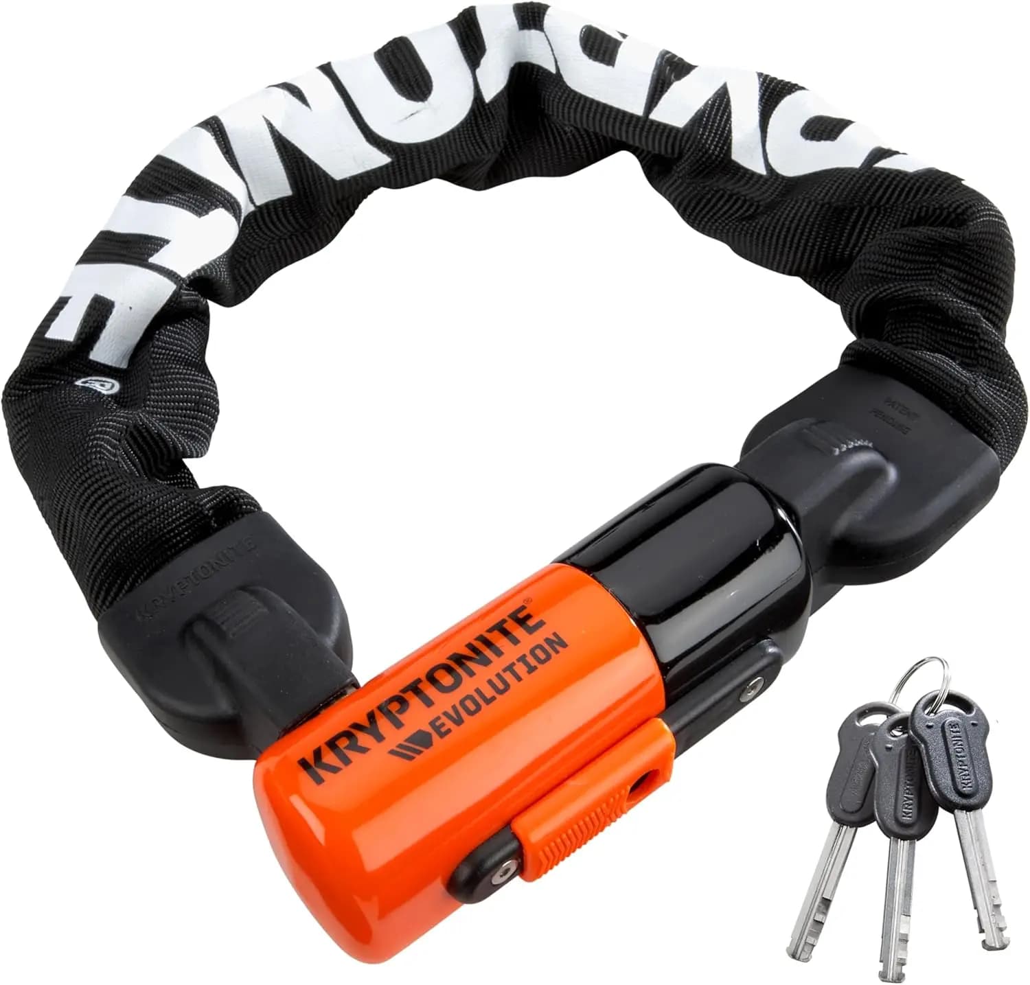 Lucchetto a Catena Evolution 1055 per Mini Bici, Catena in Acciaio da 10 mm, Lunghezza 1,8 Piedi, Antifurto Resistente e Sicuro