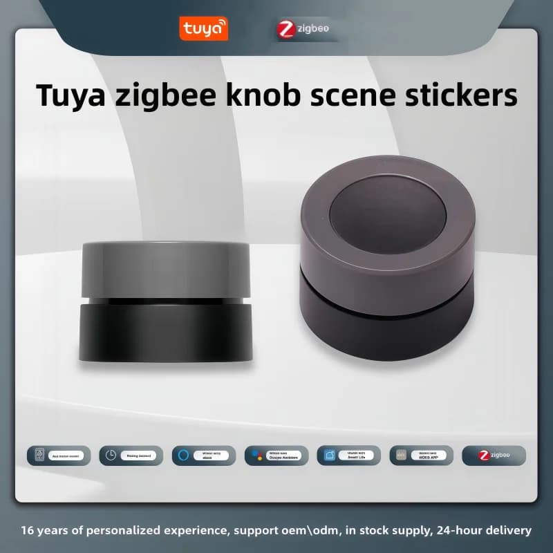 Tuya Zigbee Smart Knob Dimmer Switch App Telecomando con funzione di temporizzazione Indicatore luminoso blu verde Interruttore scena casa intelligente