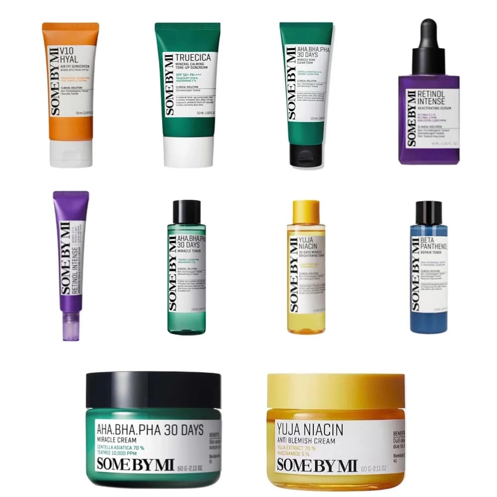 Somebymi Retinolo Crema Per Gli Occhi Vitamina C Centella Asiatica Acido Ialuronico Protezione Solare Niacina Toner Idratante Lenitivo Calmante Pelle