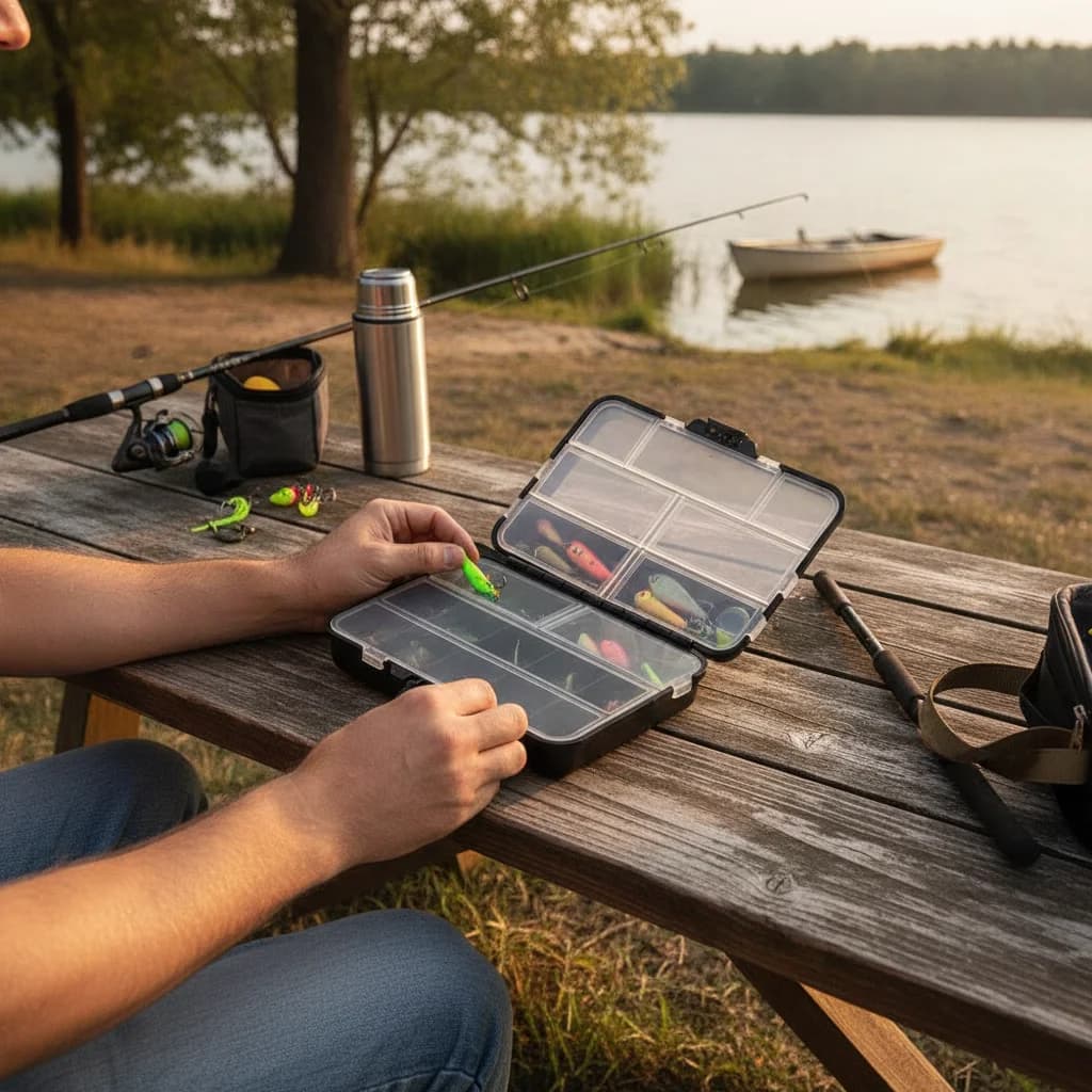 Fishing Lure Boxes Bait Storage Case Tackle Trays Hooks Organizer Accessory Waterproof ABS Material Portable Storage Box