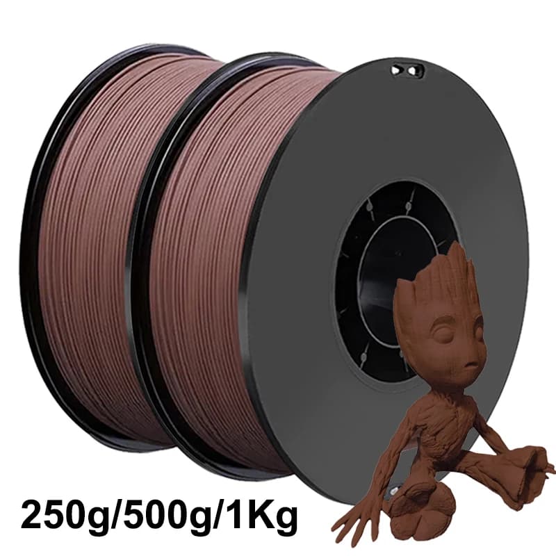 250g 500g 1Kg Ebony Wood PLA 3D Printer Filament 1,75mm Cherry Wood 3D Printing Materials Pla