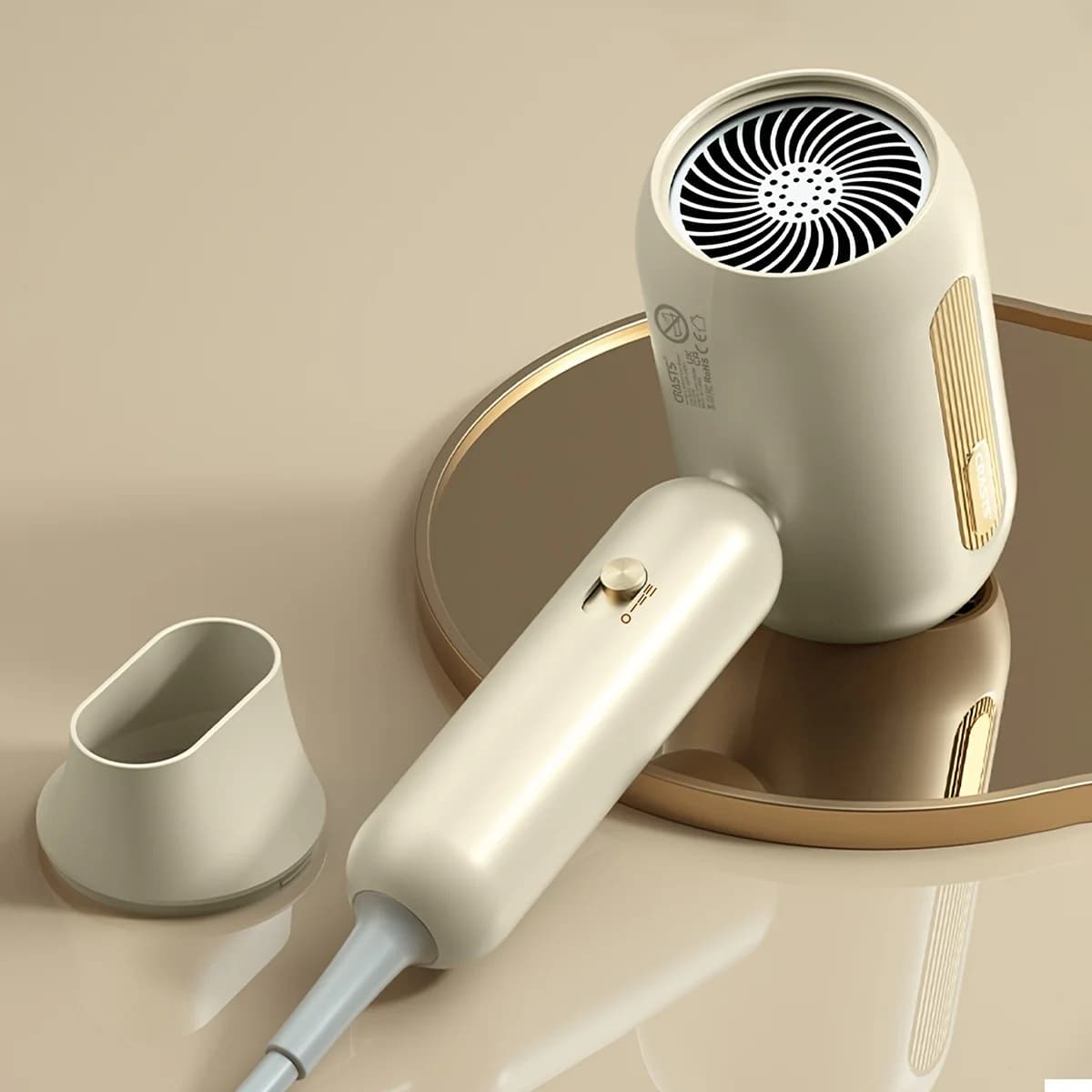 Asciugacapelli elettrico ad alta potenza: ioni negativi, vento caldo e freddo, asciugacapelli silenzioso con ugello per uso domestico, salone e barbiere