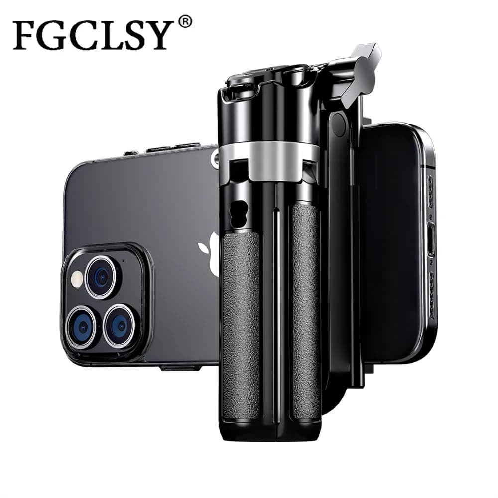 FGCLSY Design recentemente aggiornato Mini Bluetooth portatile telescopico multifunzionale treppiede per telefono selfie stick