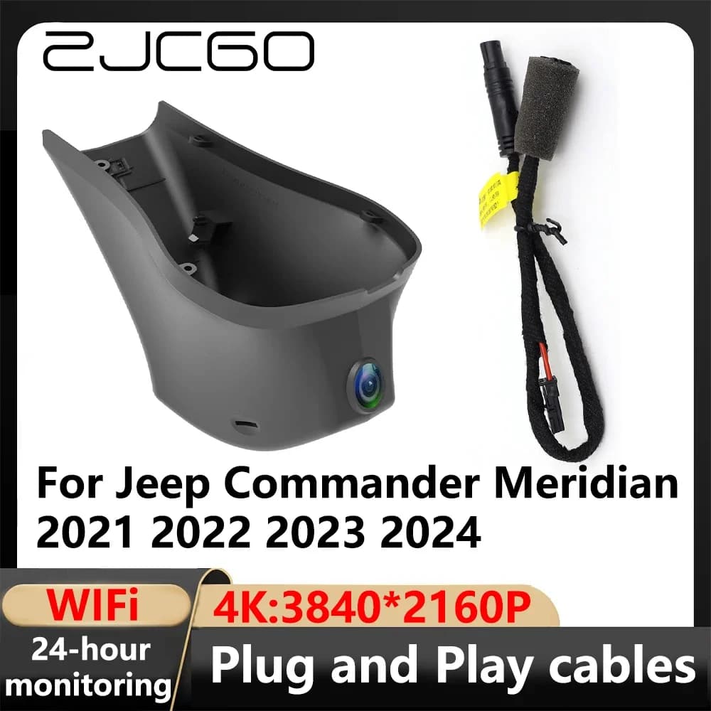 ZJCGO 4K Wifi 3840*2160 DVR per auto Dash Cam Videoregistratore per Jeep Commander Meridian 2021 2022 2023 2024