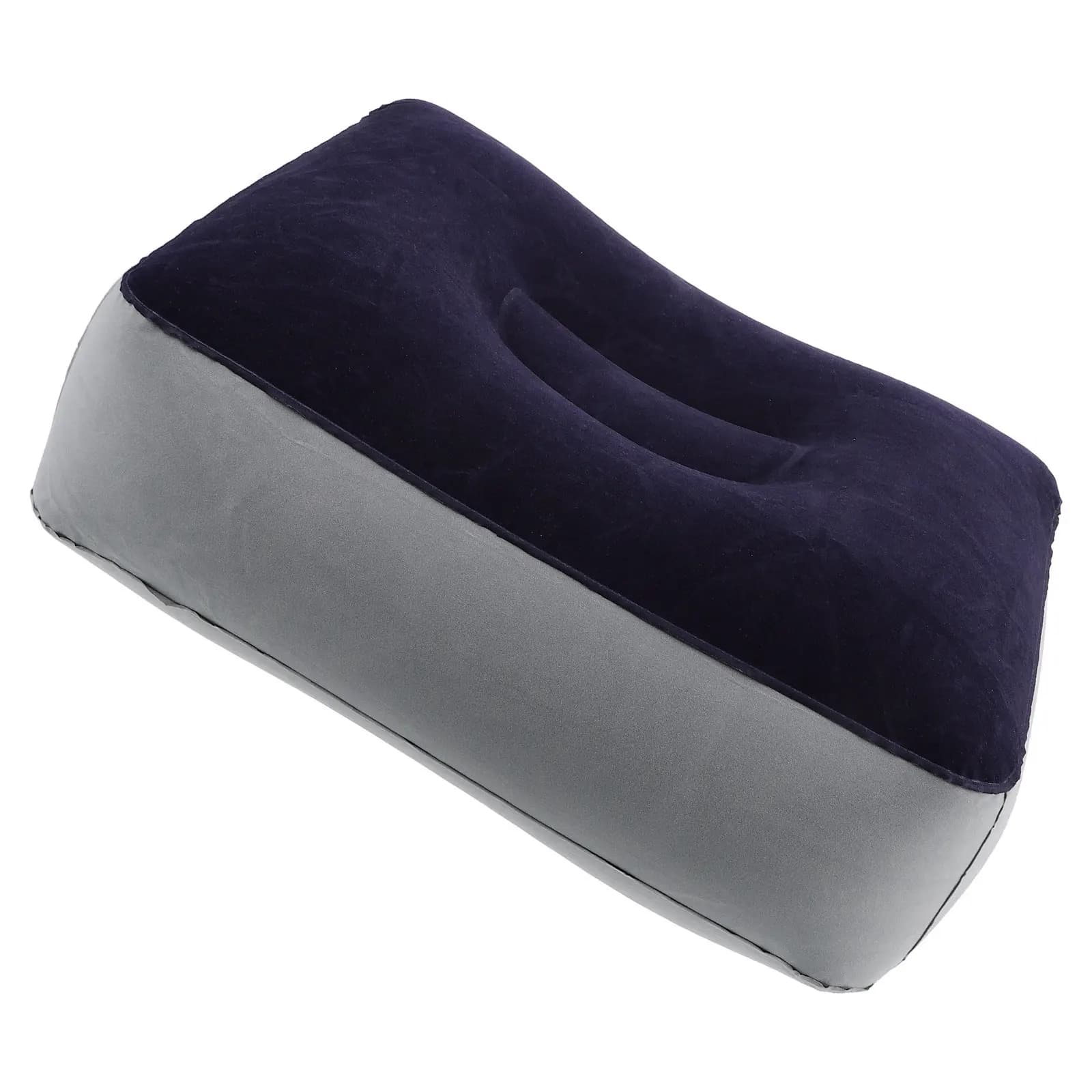 Inflatable Foot Rest Portable Travel Cushion Self Inflating Footrest for Airplane Car Train Camping Chair Comfortable Support
