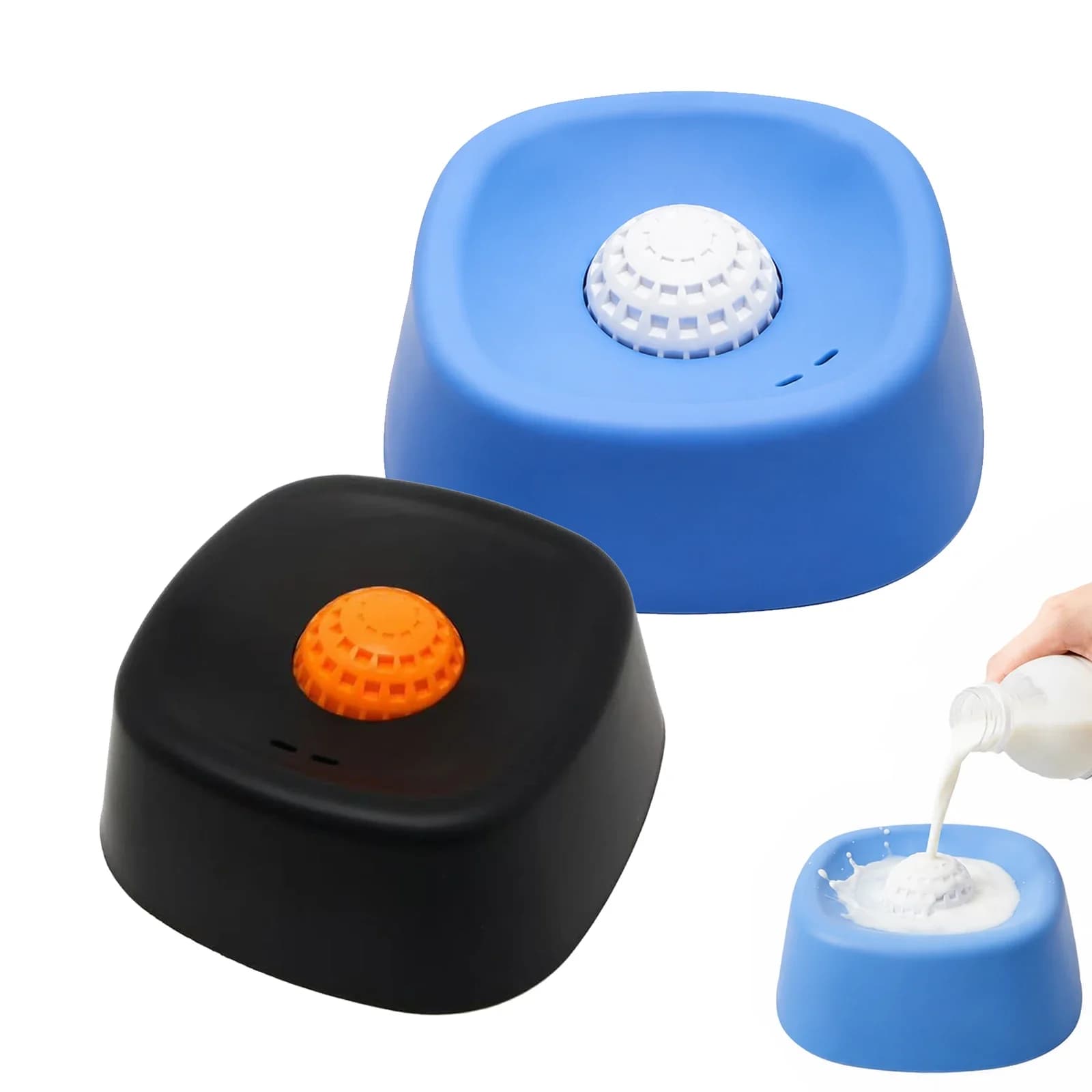 Pet Slow Feeder Dog Lick Bowl for Liquid Treat Anti-slip Ball Roll Slow Food Feeder for Wet Food Water Treat Lick Toy