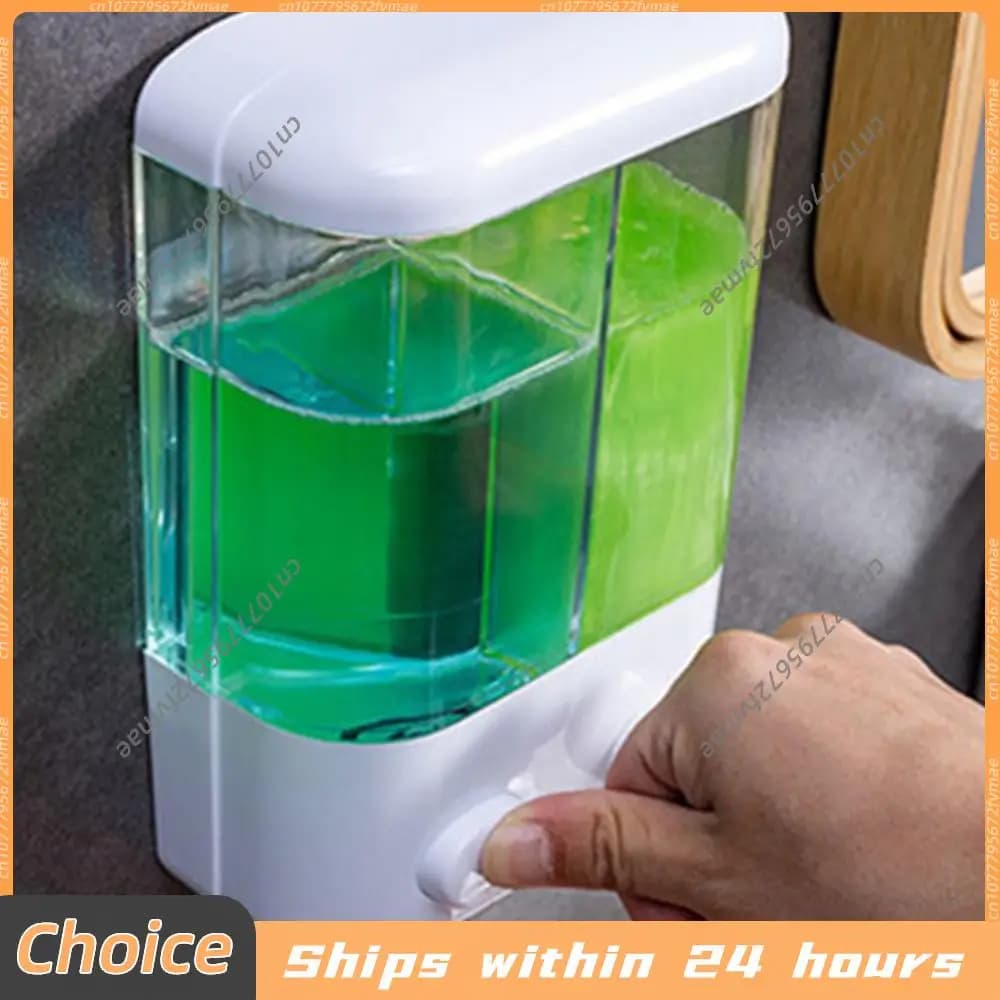 Dispenser per Sapone Liquido Multifunzione 500/1000ML, Erogatore a Pompa per Sapone Mani, Detergente, Shampoo e Balsamo