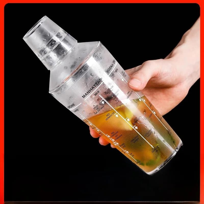 Set Professionale per Cocktail con Shaker, Strumento per Preparazione Bevande, Kit per Principianti con Misurino per Alcol