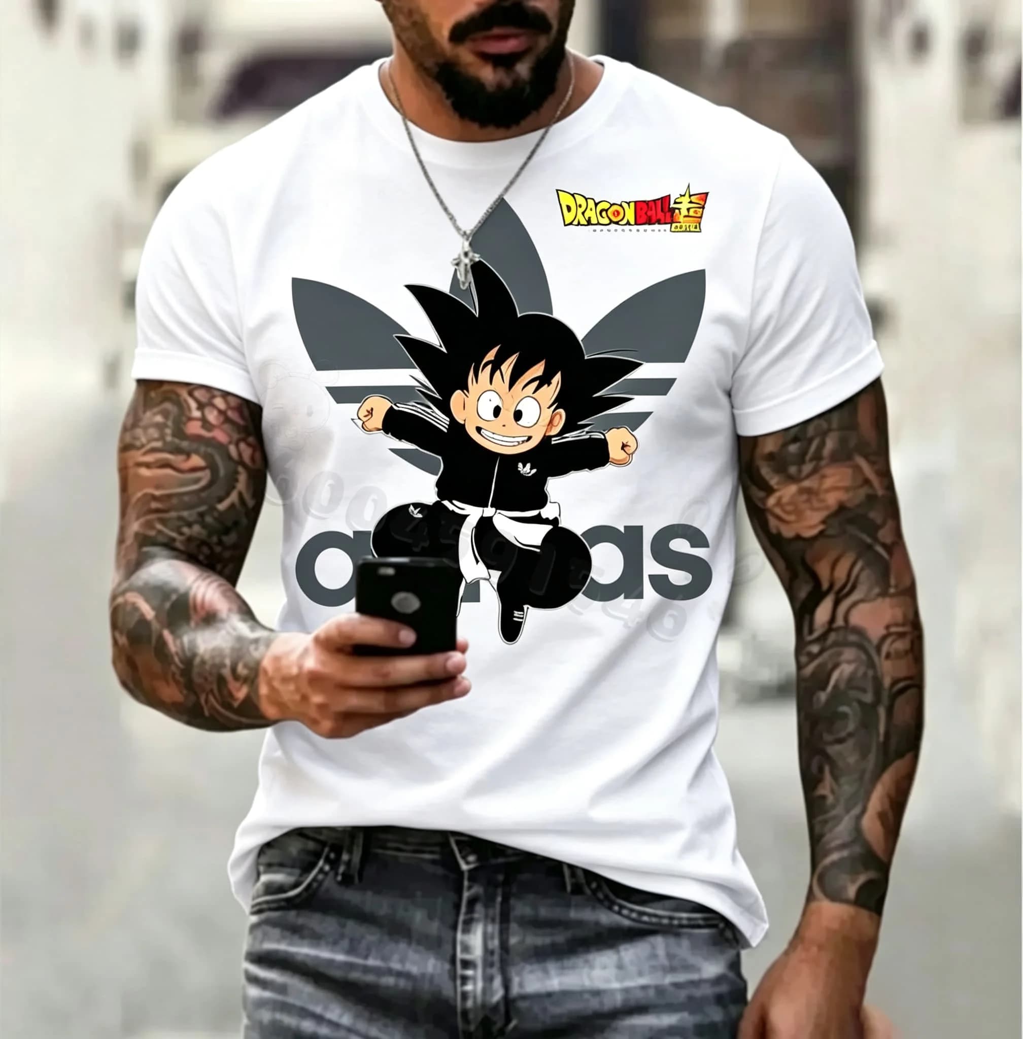 Summer Dragon Ball style Japanese classic children's breathable T-shirt,high-quality men's casual round-neck short-sleeved shirt