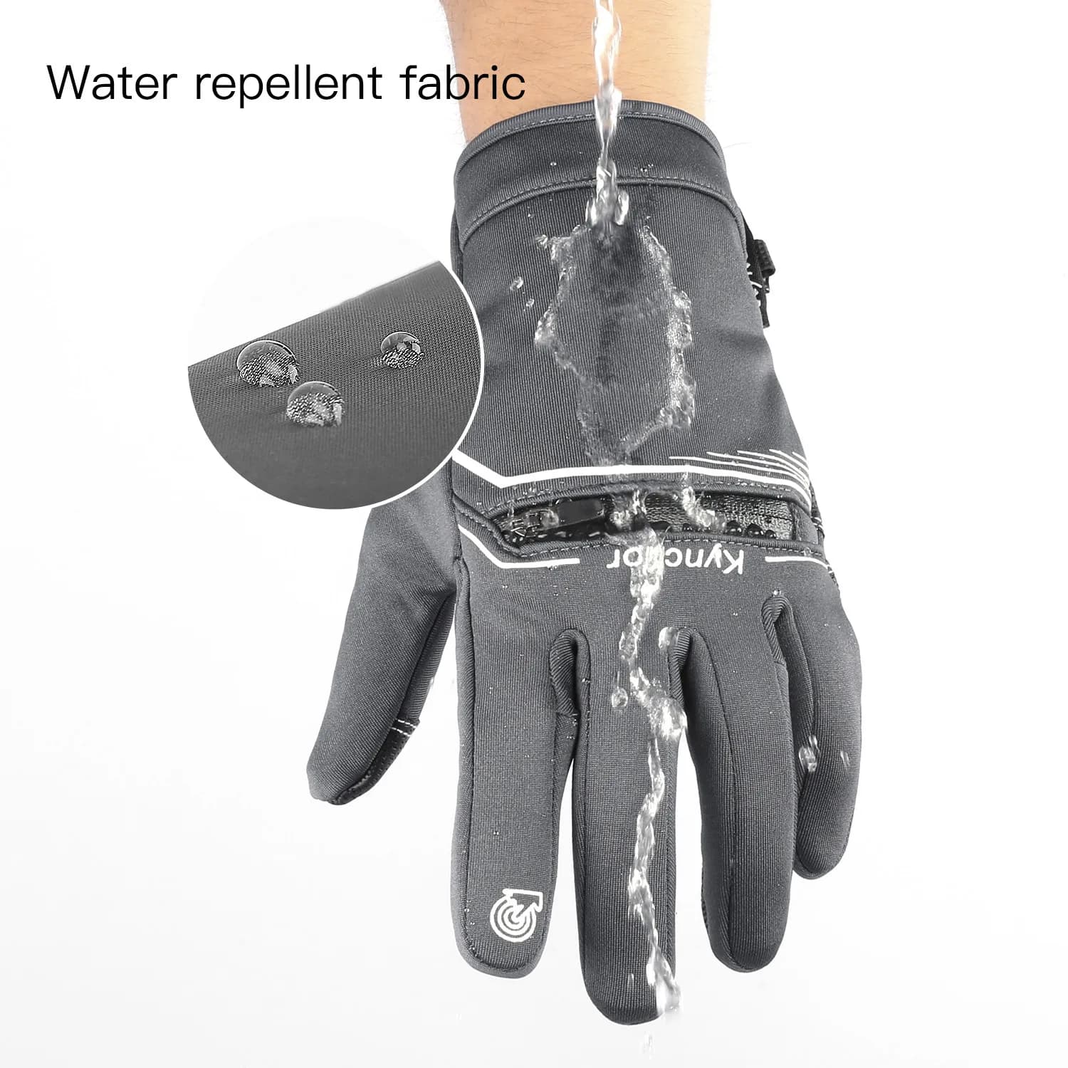 Guanti da ciclismo invernali uomo donna impermeabile antivento touch screen bici guanti caldi tempo freddo corsa sport escursionismo sci guanto