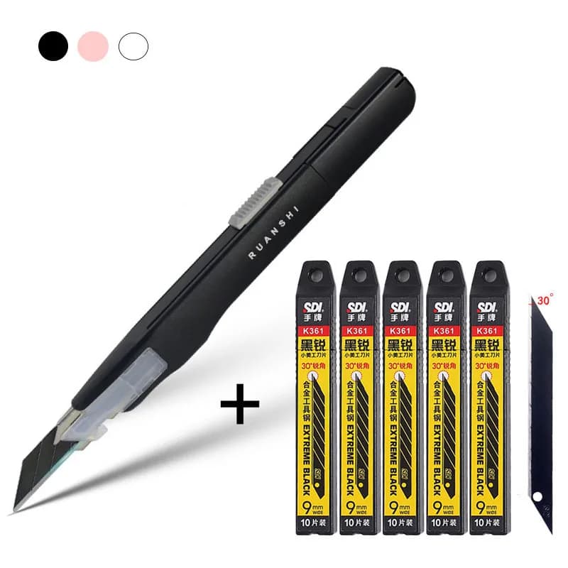 Coltello multiuso in vinile Anti Scuotendo Adesivi per auto Decalcomanie Lama Taglierina Coltello PPF Pellicola Finestra Tinta Mestiere Linea di taglio Carta Strumento fai da te