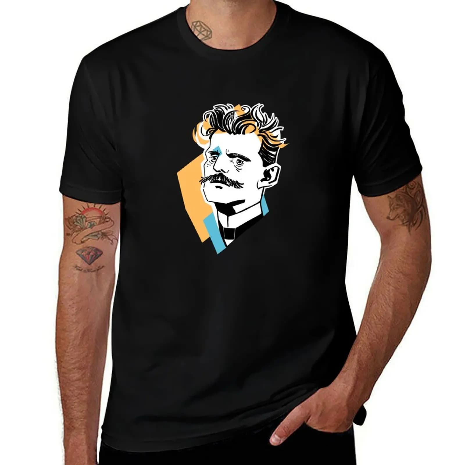T-shirt Jean Sibelius magliette da uomo magliette anime per auto grafiche da uomo