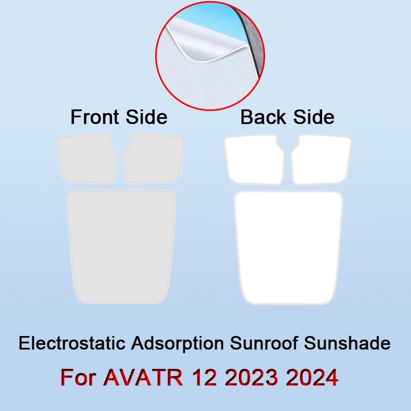 Per AVATR 12 2023 2024 2025 Adsorbimento Elettrostatico Auto Tetto Parasole Lucernario Cieco Ombreggiatura Parabrezza Tetto Apribile Copertura Accessorio