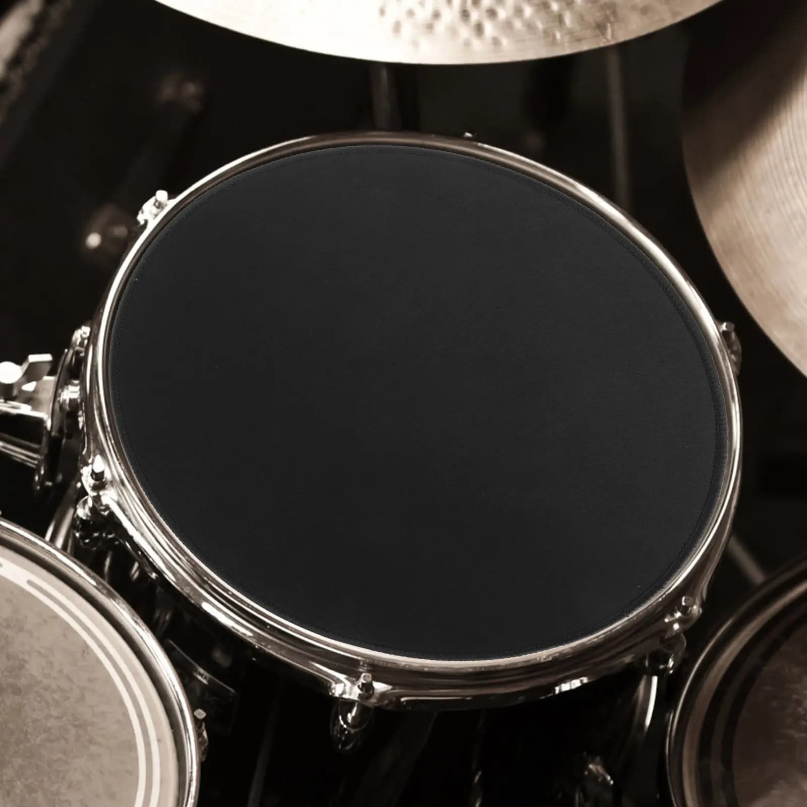 Drum Mute Pad Professional Drum Cymbal Mat Reusable Sound Dampening Practice Pad for Quiet Drumming Without Disturbing