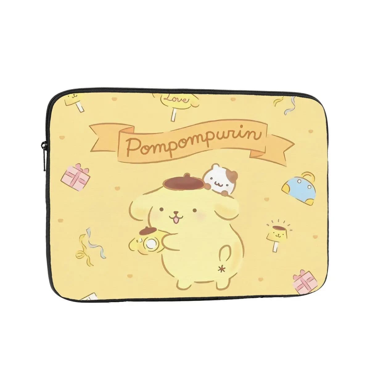 Custodia Antiurto per Laptop 12" 13" 15" 17" con Estetica Kawaii Pompompurin, Borsa per Notebook con Mascotte Cane Sanrio