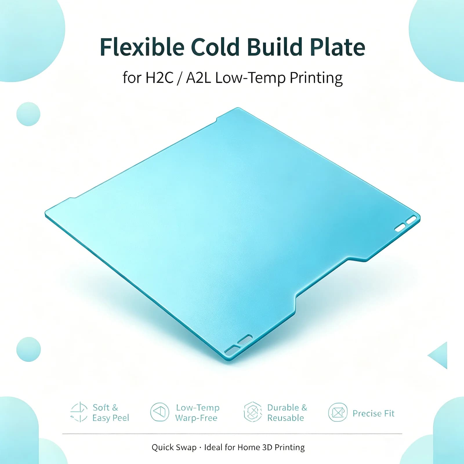 PLA PETG Cold Bed For Bambu Lab A2L H2C Build Plate Adhesion Master Bambulab H2c Build Plate Bamboo A2L 3D Printer Accessories
